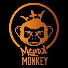The logo for mental monkey is a monkey with a crown on its head.