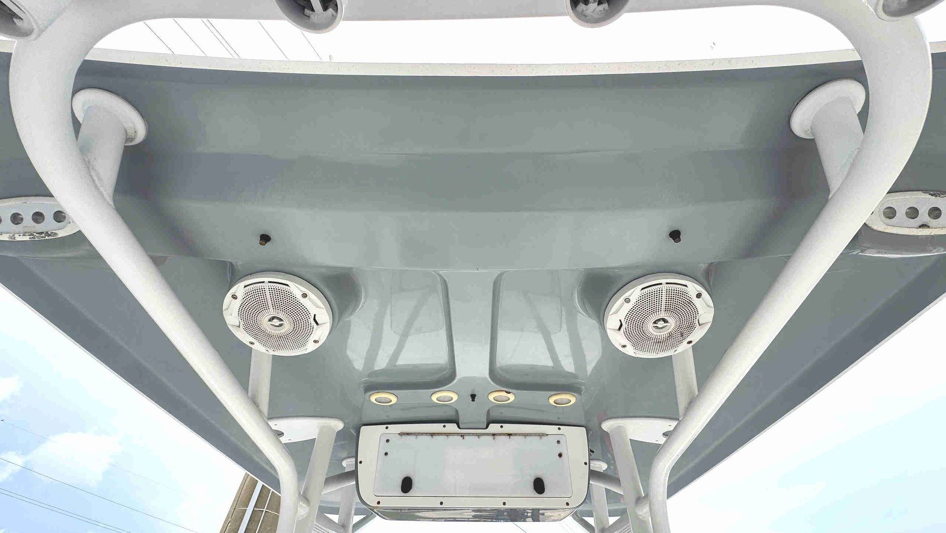 Hard top including speakers and electronics' box.