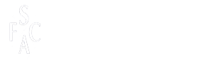 SFAC logo, white text on white background. Letters stacked vertically.