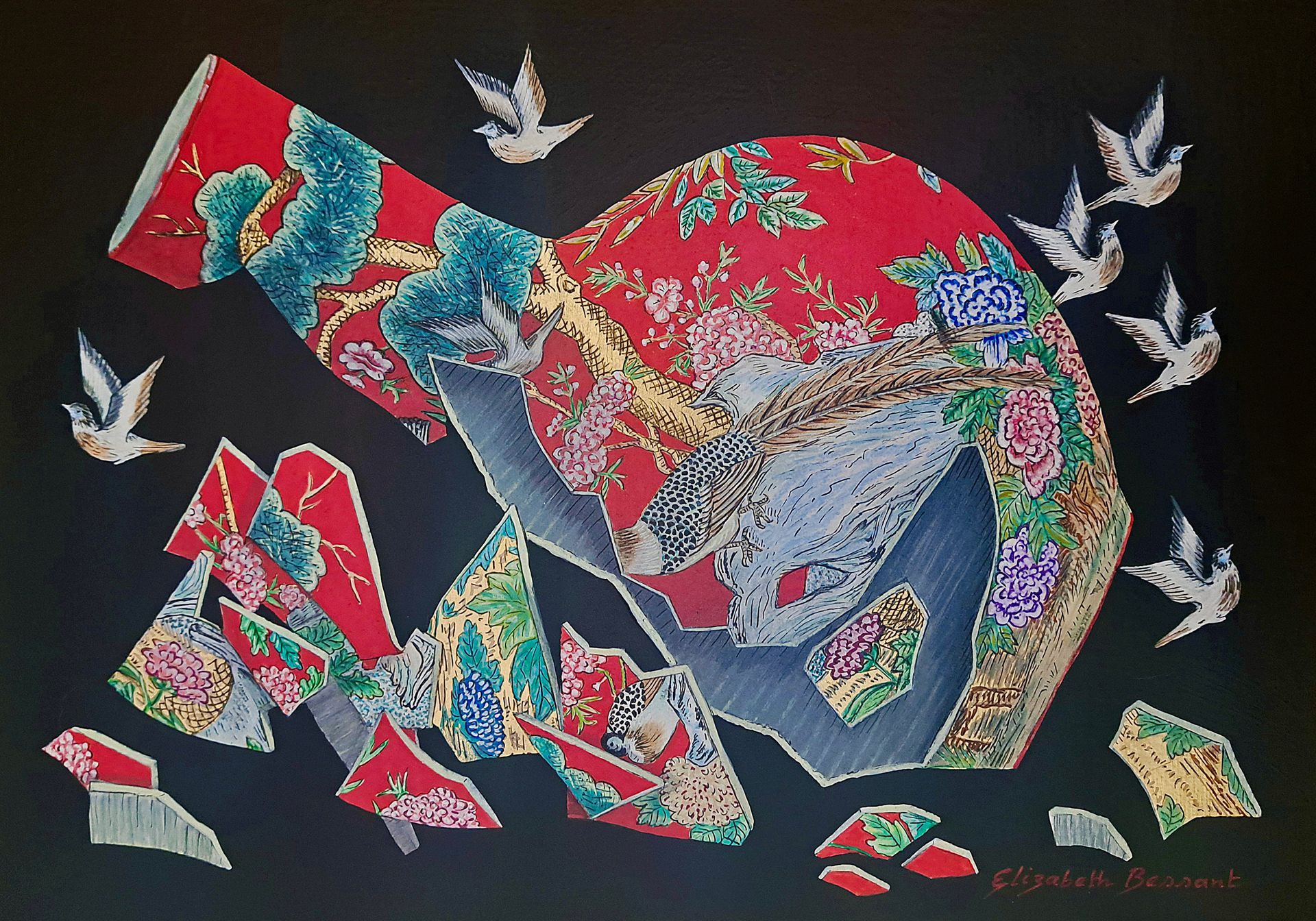 Broken painting