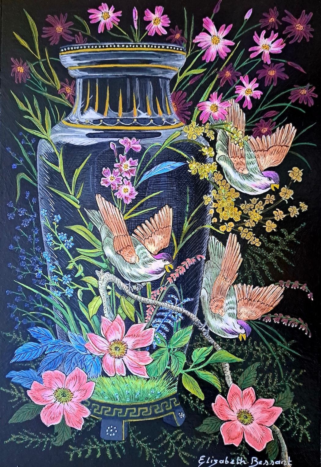 Flying Away painting
