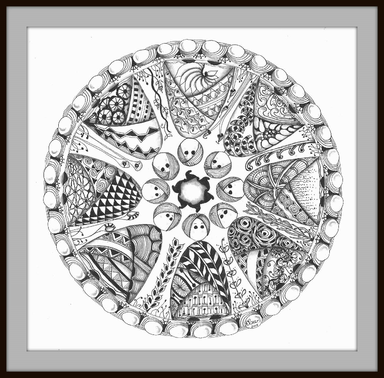 clara brunk ink and graphite drawing