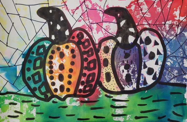 dotty pumpkins art