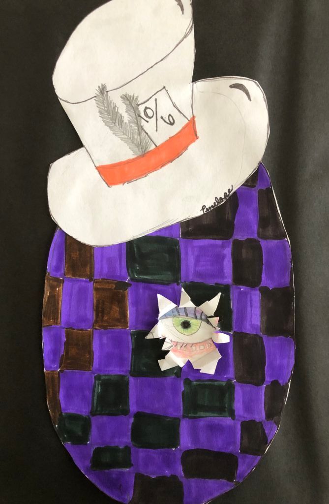 hatching mad hatter art
