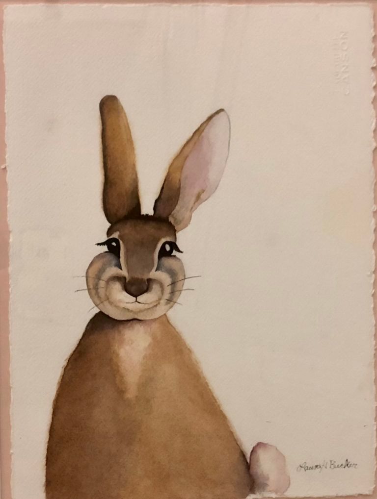 laura becker rabbit watercolor