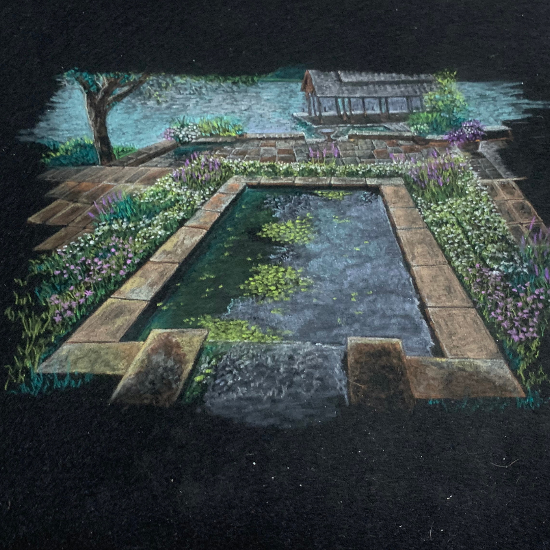 Velvet painting by Robert Halcombe