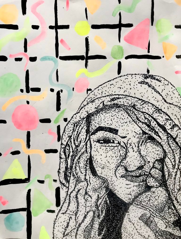 lilly trame mixed media