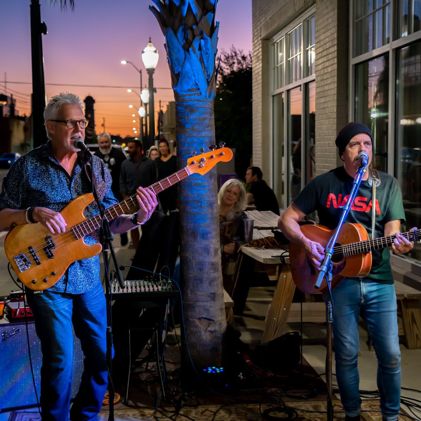 band on street