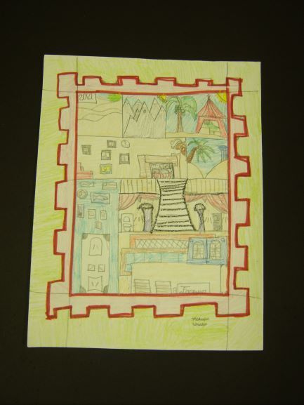 stamp drawing