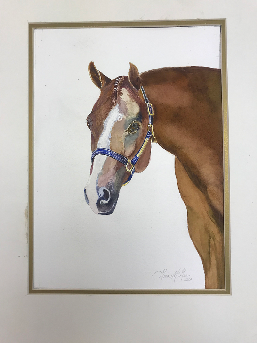 watercolor of horse