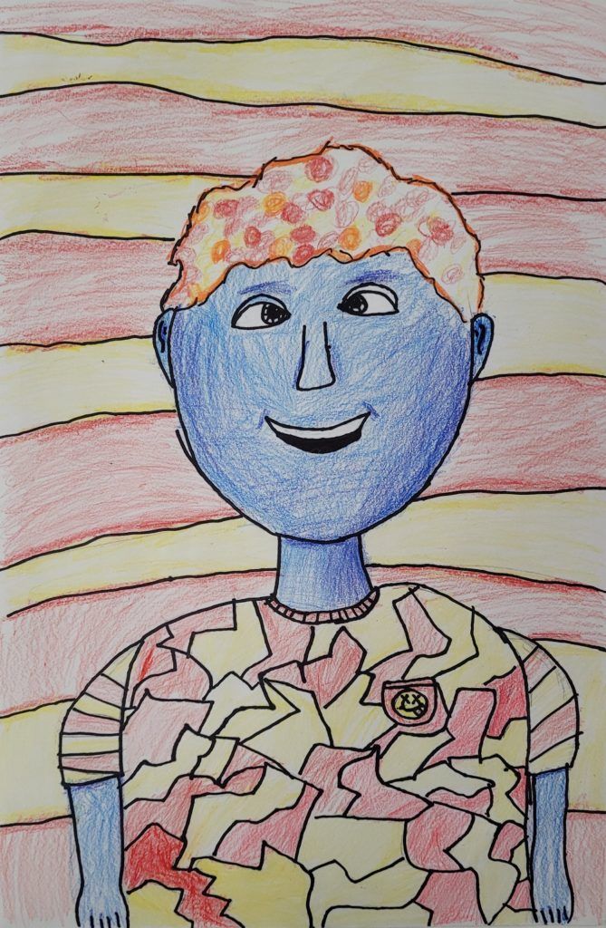 my blue self graphic