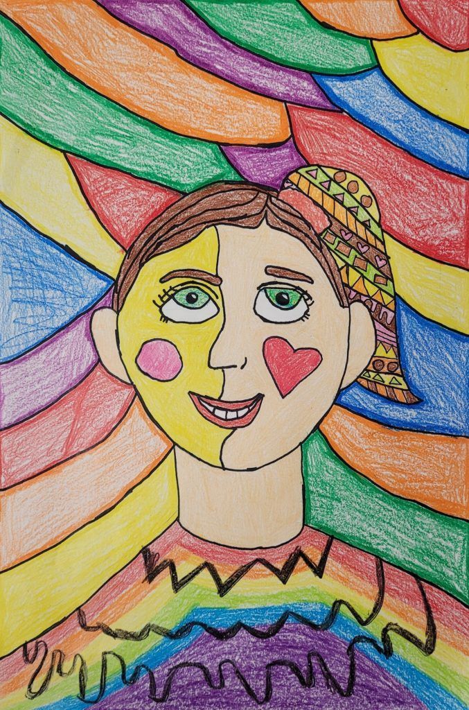 my colorful self graphic