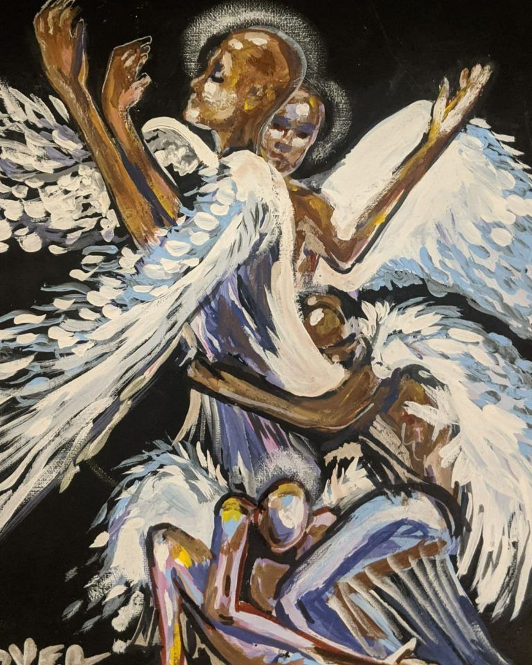 even angels pray art