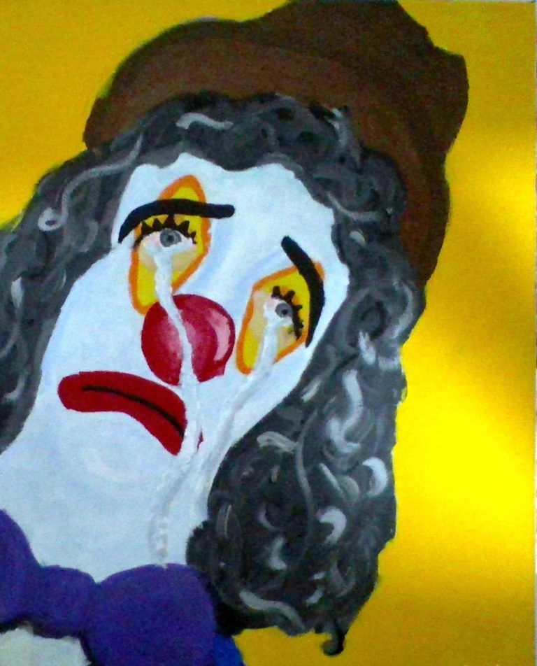 happy clown art