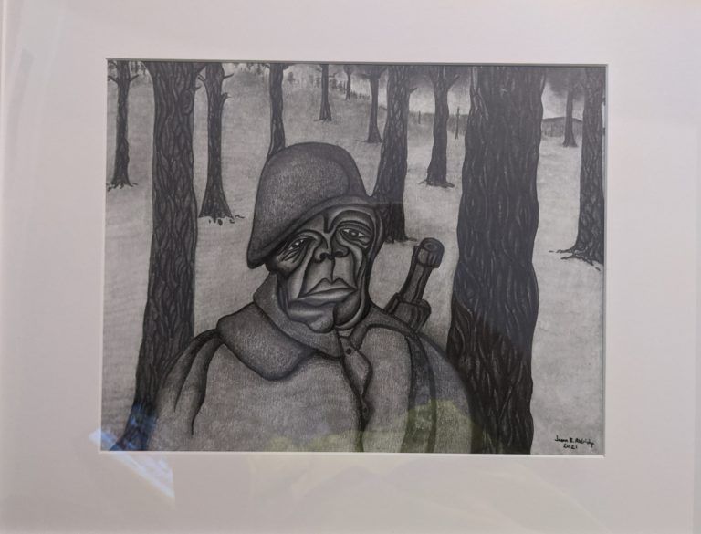 the soldier drawing