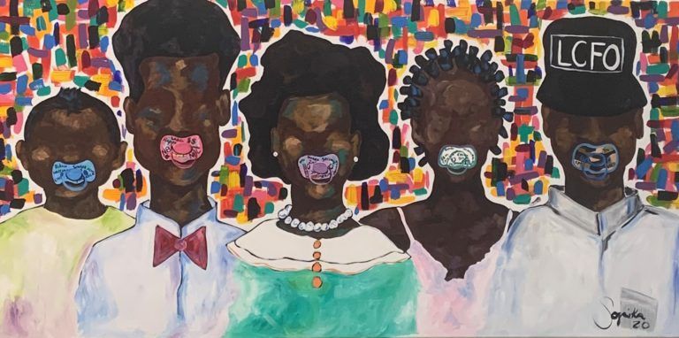 american pacifier painting