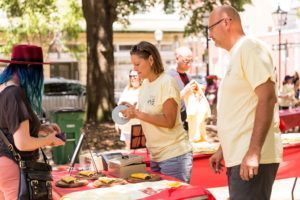 people eating tacos