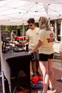 dj performing