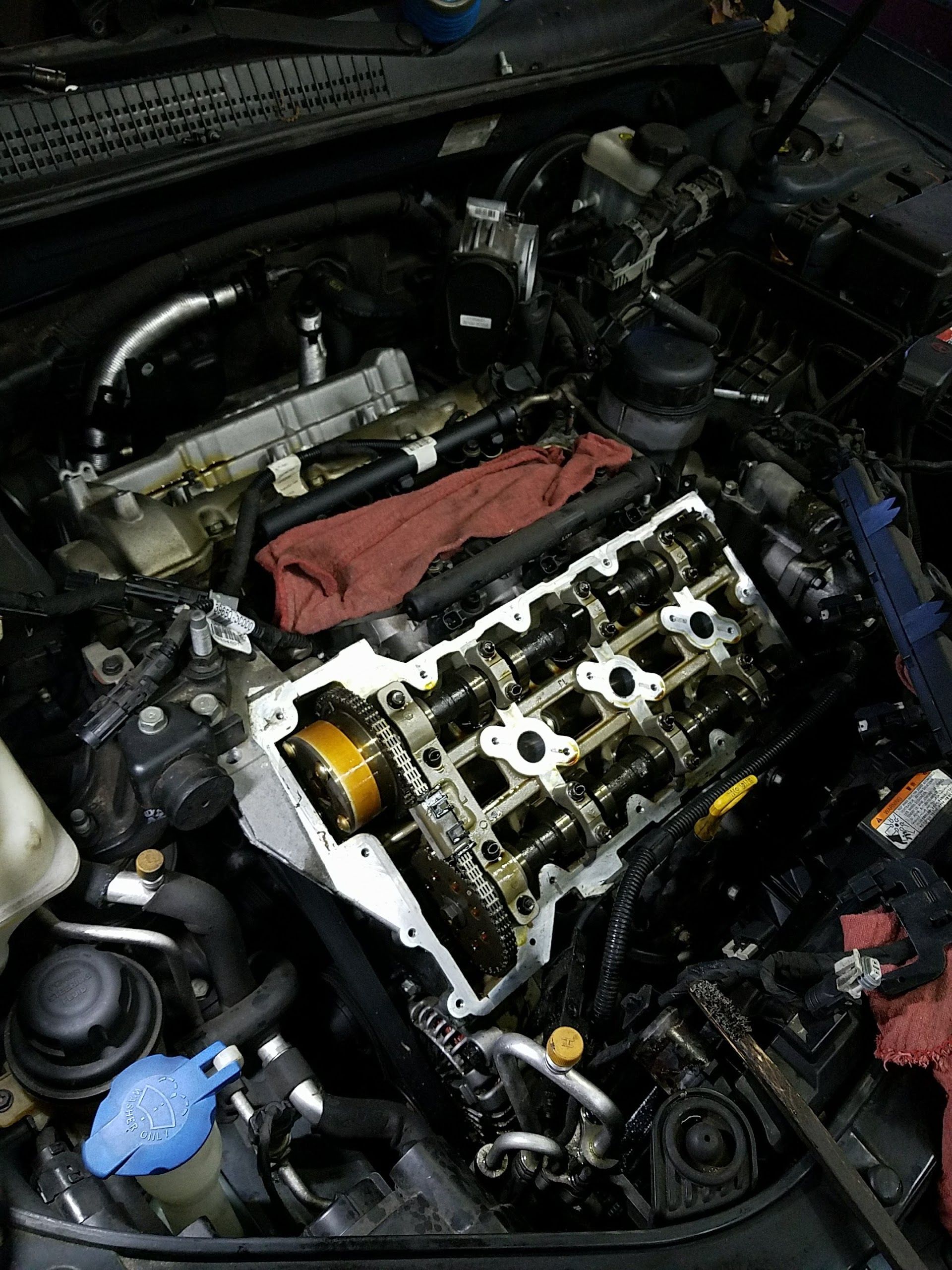 Engine Repair With Valve Cover Removed | Dee Pat's Awsomotive