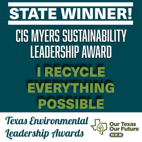Sustainability Award IREP (I Recycle Everything Possible) Junk Removal and Resale, state winner