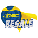 blue Recycling shield with the letters IREP and a yellow cape waving in the wind