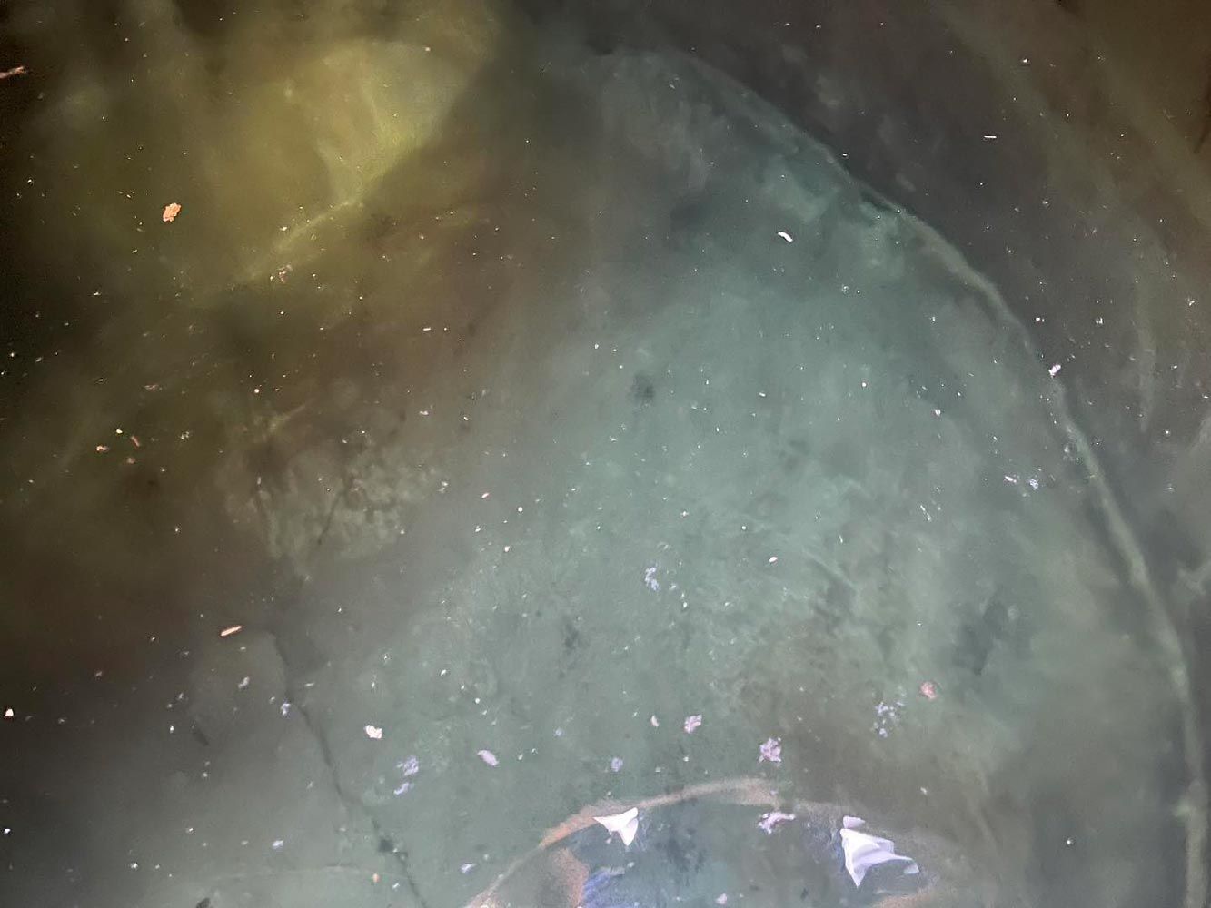 Dirty Water Tank For Cleaning — CQ Water Tank Cleaning in Berserker, QLD