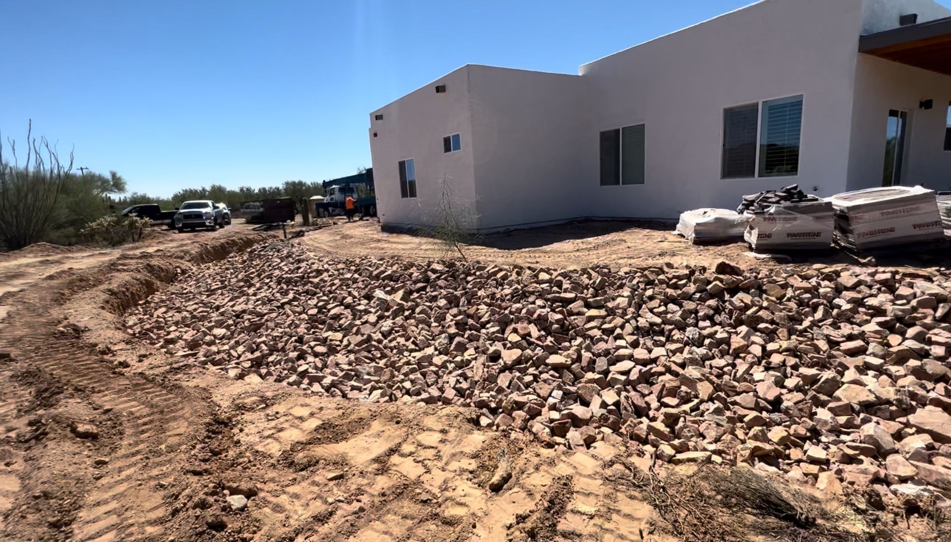 A new custom home recently built in Tucson