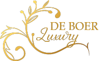 Gouden bloemenlogo met de tekst