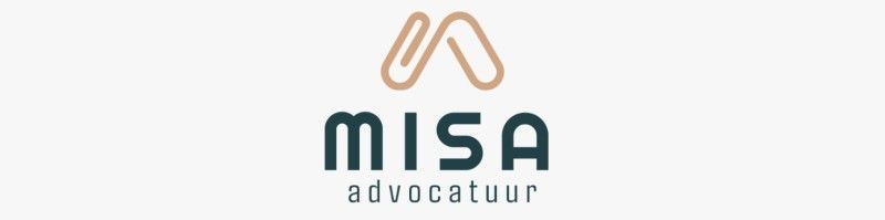 Het MISA Adventure-logo in turquoise en beige met een gestileerd bergicoon boven de tekst.