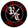Red Triangle Surf Club logo with red text around a black circular emblem and white “R” and “C” letters.