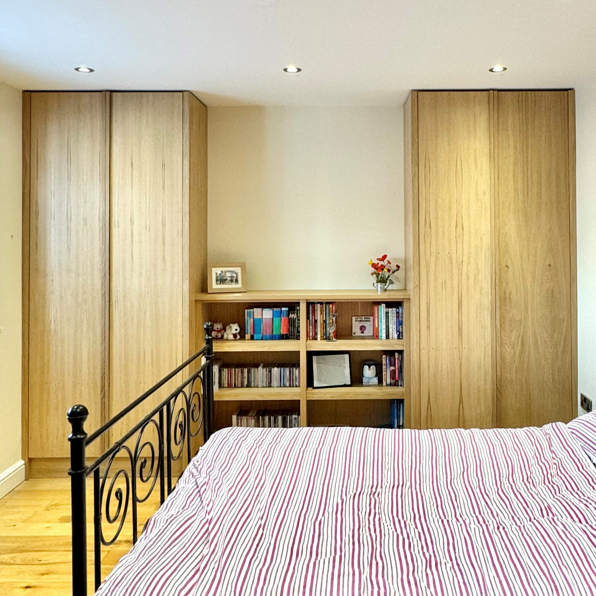 Bedroom - Simple Oak wardrobes & shelving