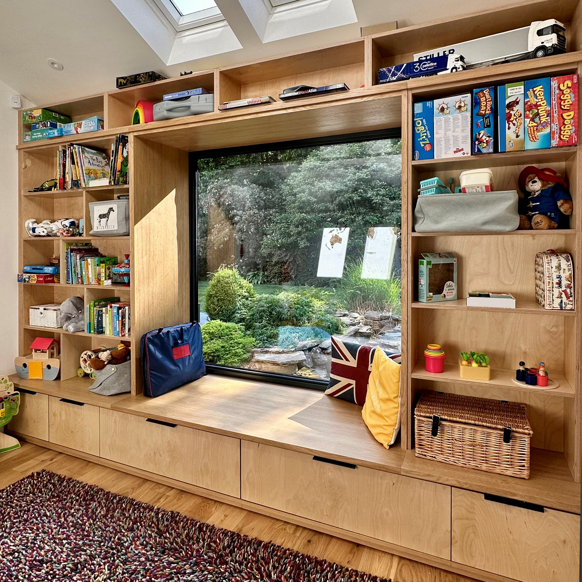 Family & Media - Birch ply & Oak