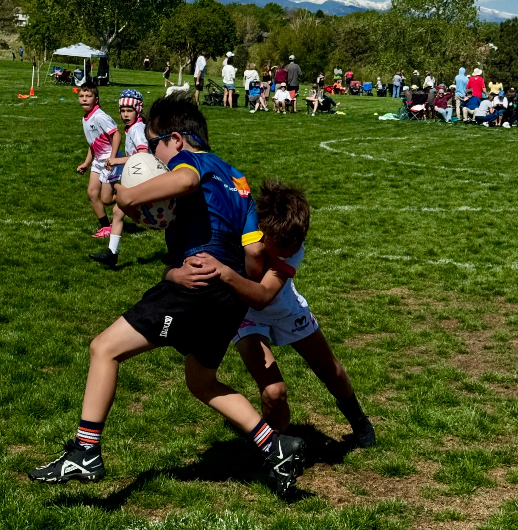 Rugby Colorado TRY Image 10U Players from Glendale and Northern Colorado Black Sheep Rugby Clubs.