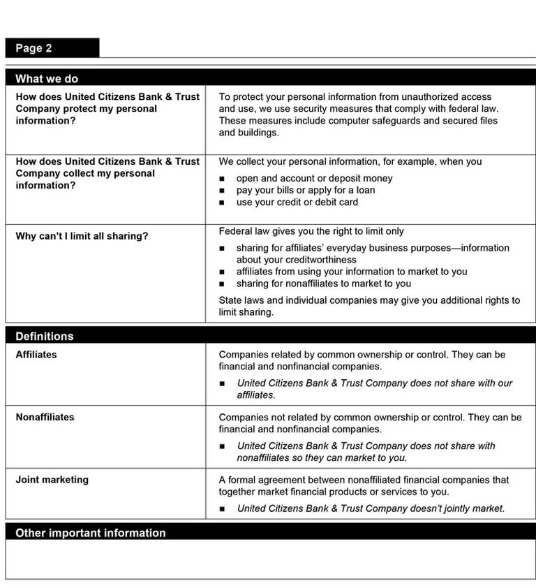 A black and white page with a list of information on it.
