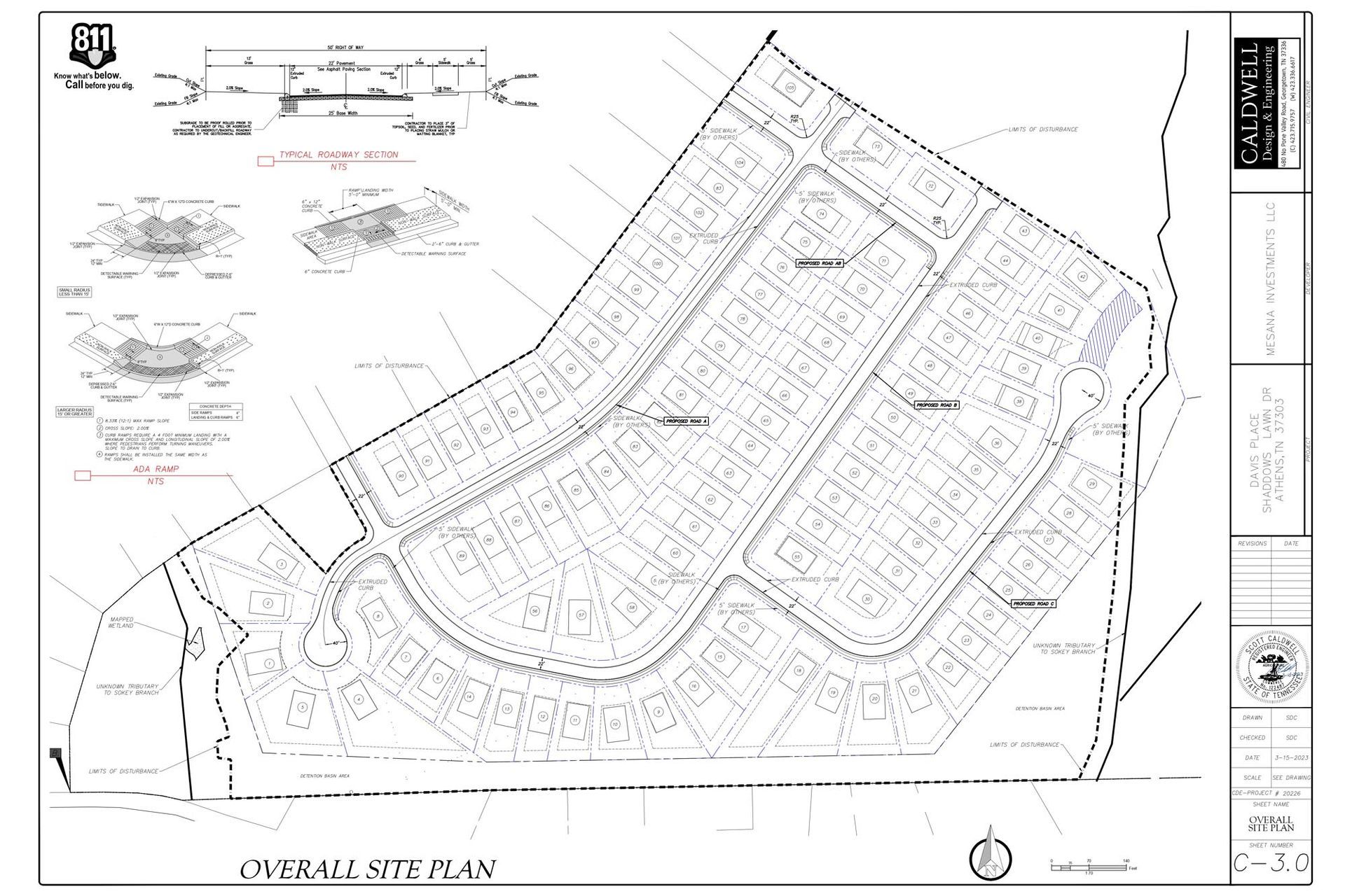 A black and white map of a residential area.