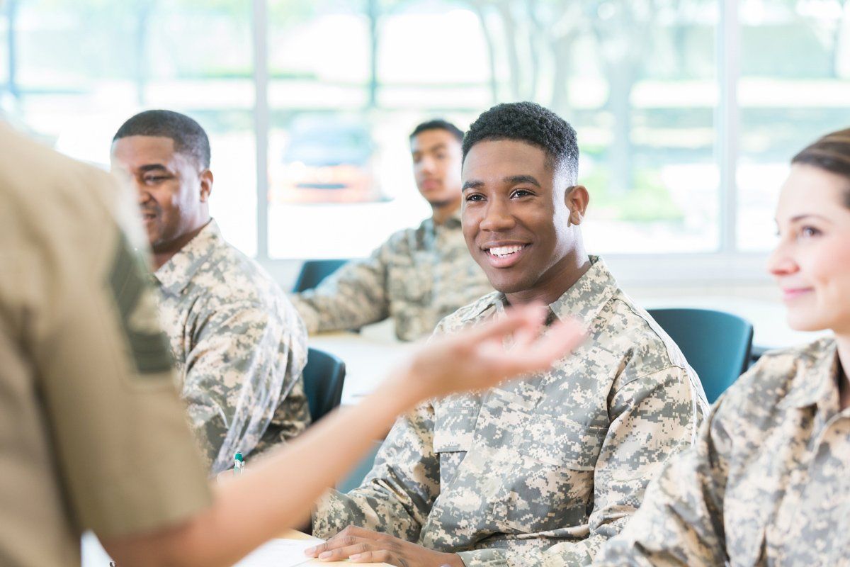 Attentive Cadets Listen to Professor — Encinitas, CA — Great LLC