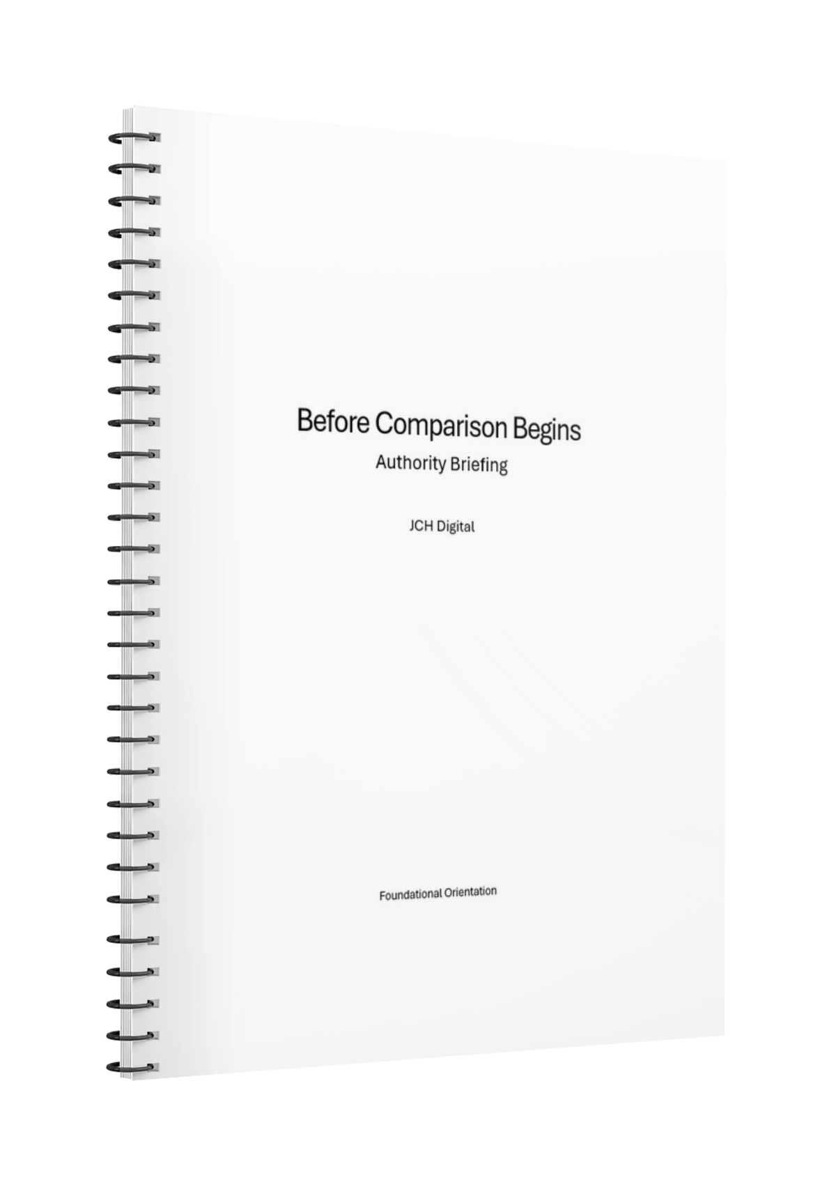 cover before comparison begins briefing