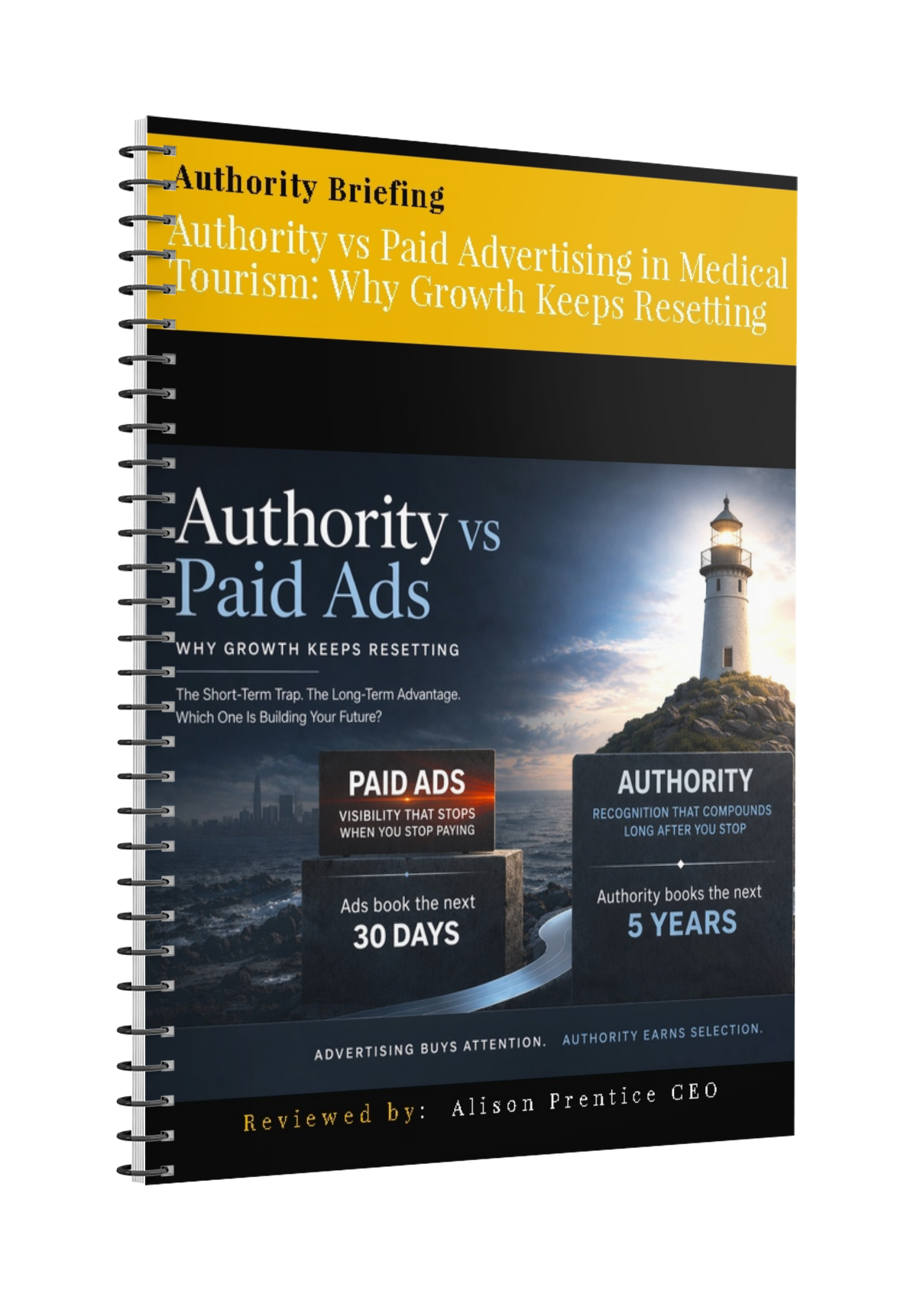 cover for authority vs paid advertising briefing.