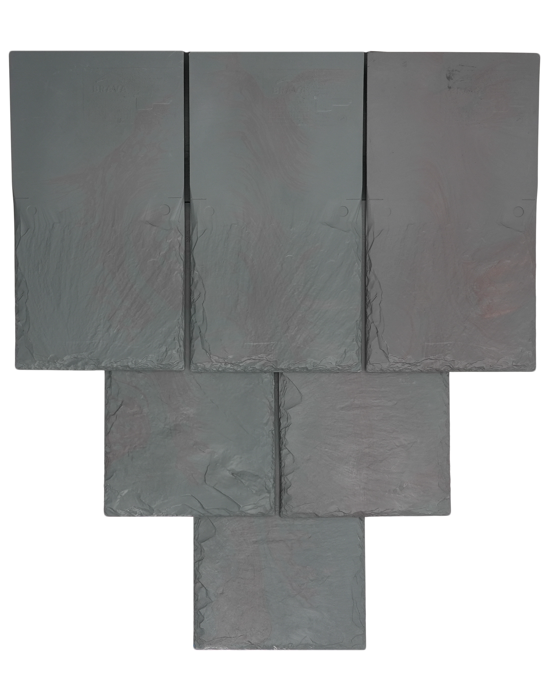 Gray slate roof tile sample