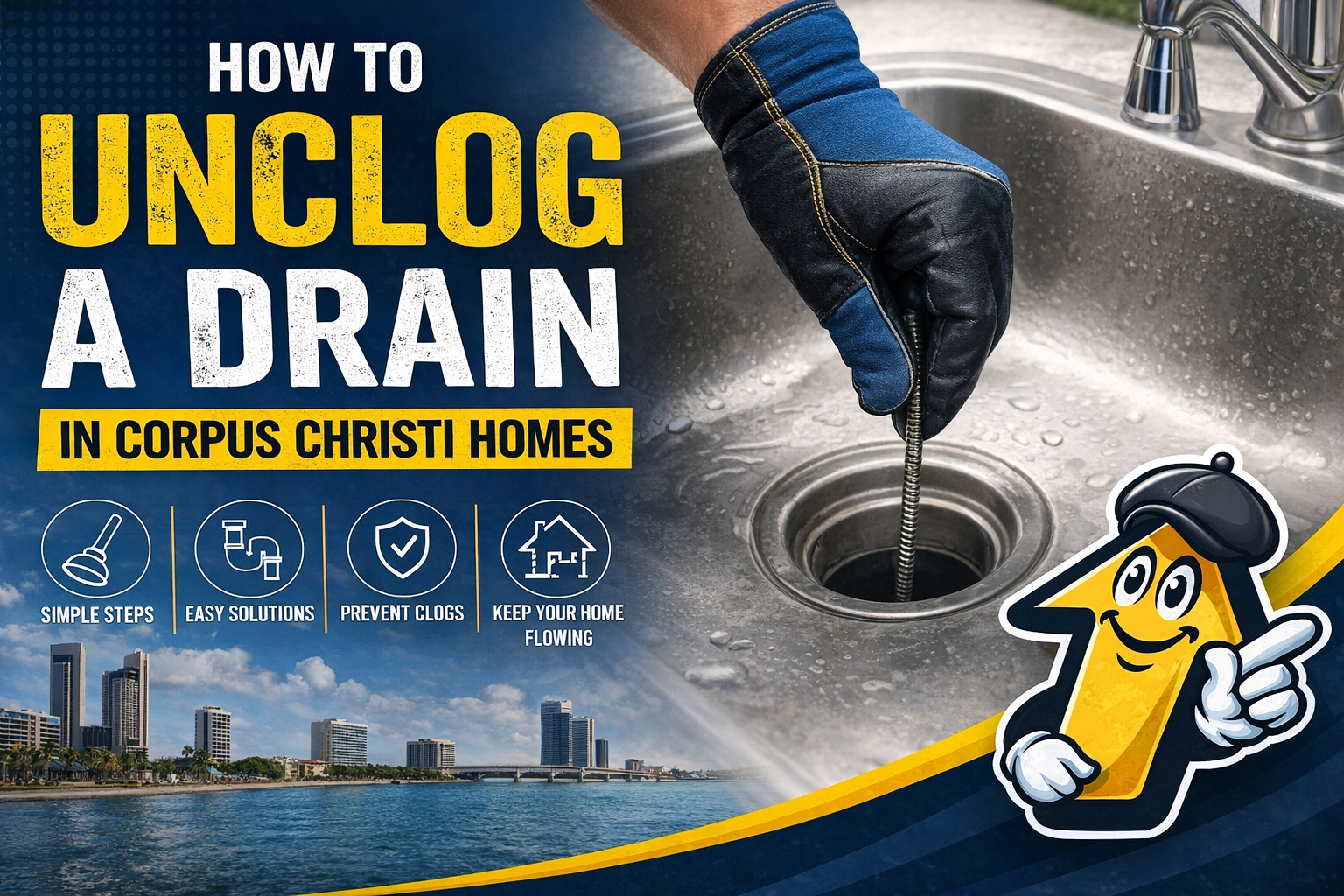 how to unclog your drain in corpus christi