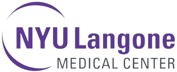 NYU Langone Medical Center logo in purple and gray on white background
