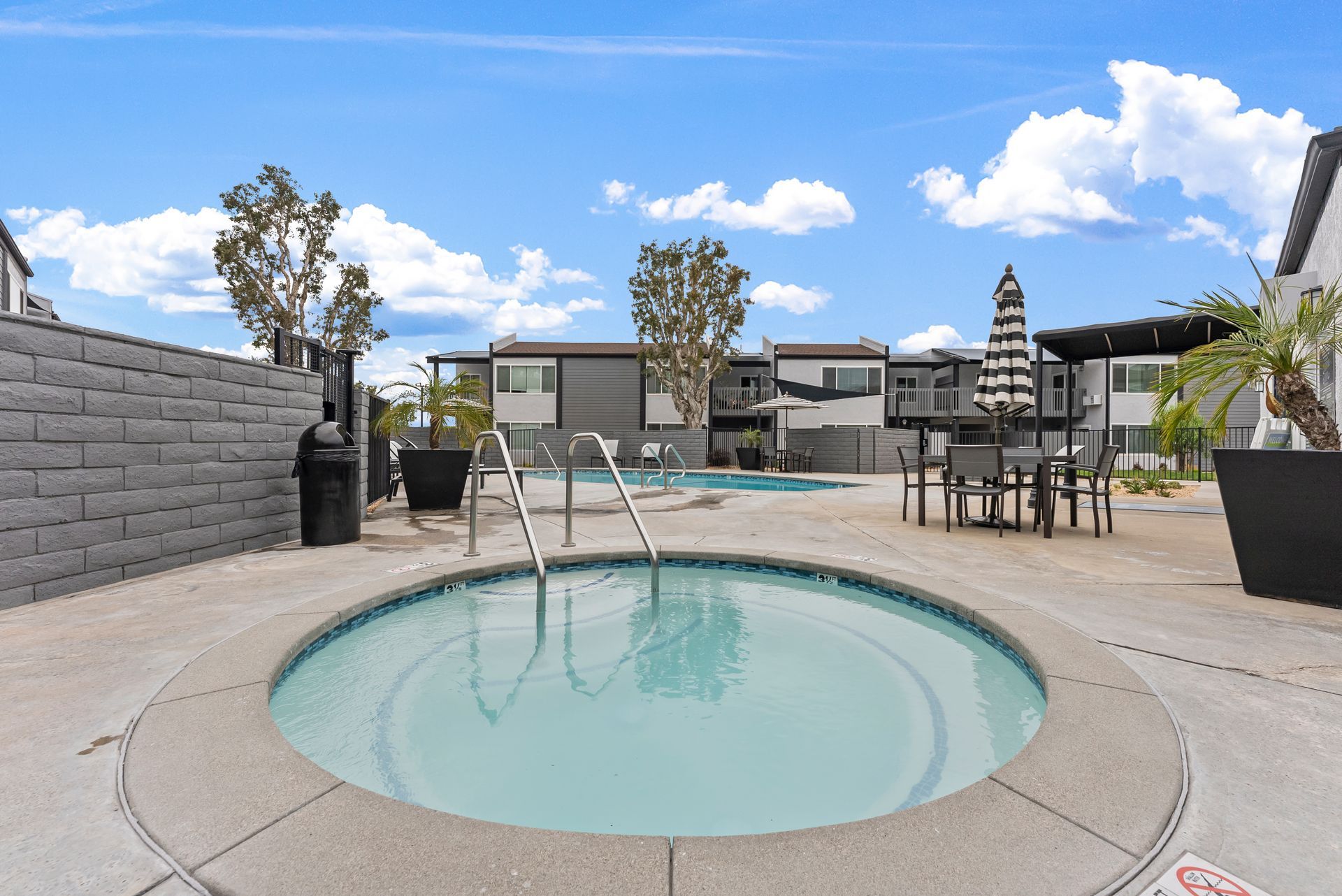 Exterior photo of The Edward Apartments -Hot tub
