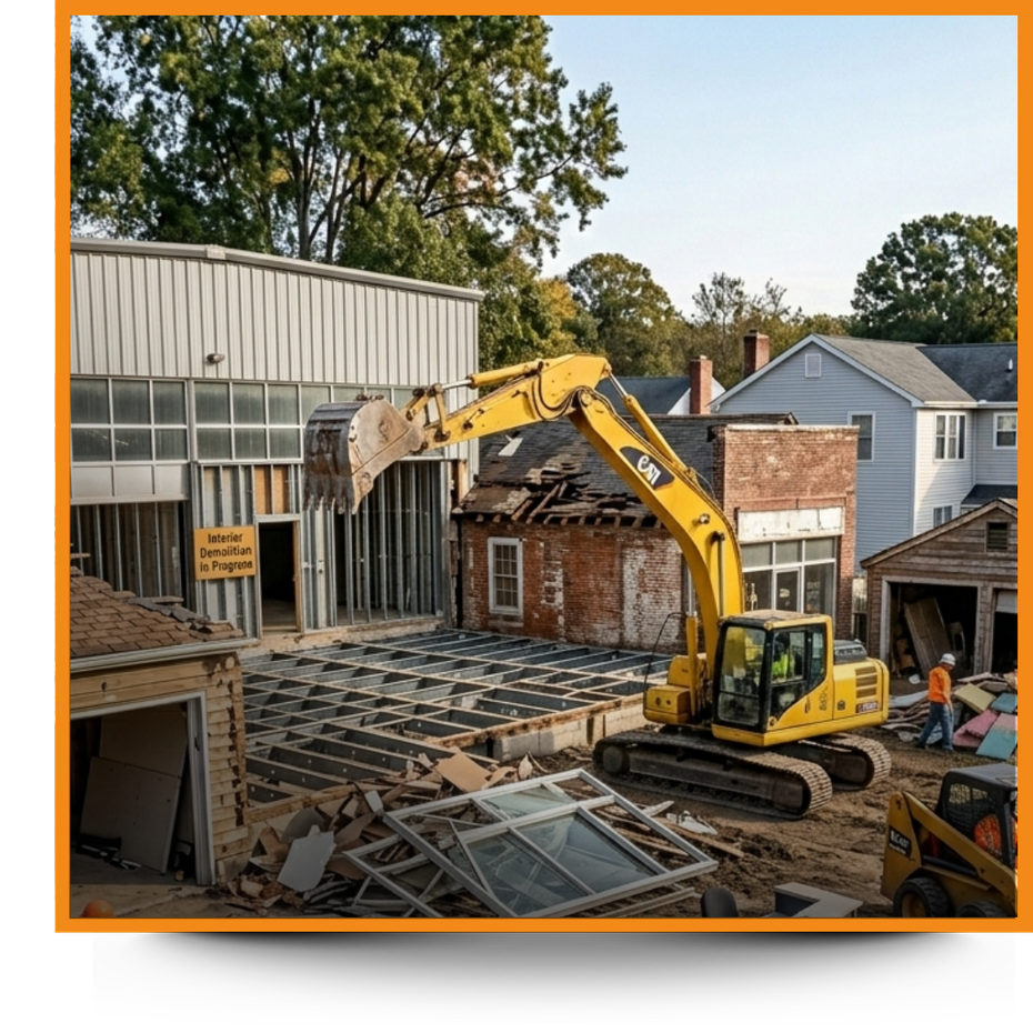 An image of site demolition 