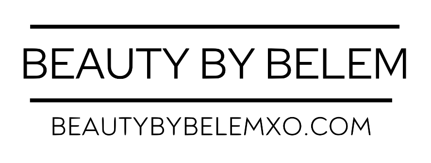 A black and white logo for beauty by belem.