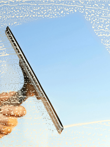 Picture of a window washing service being done in Belleville.