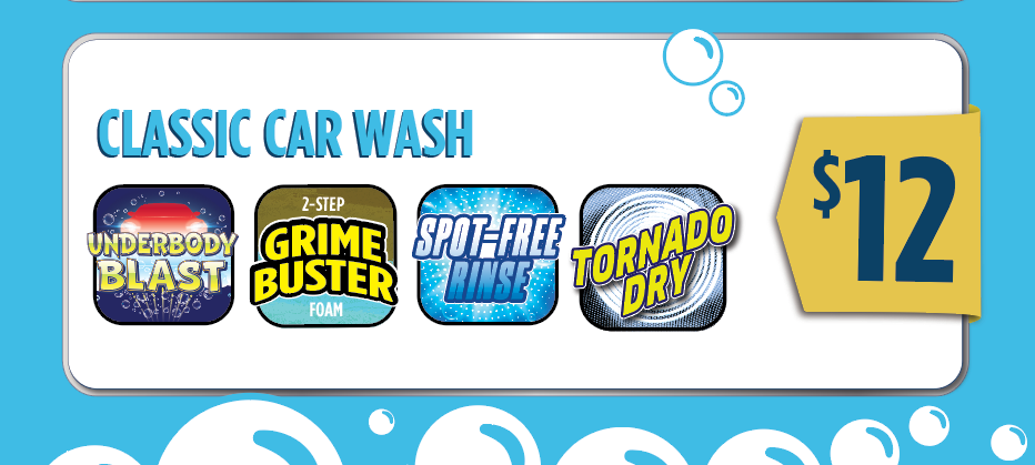 CLASSIC CLEAN car wash package