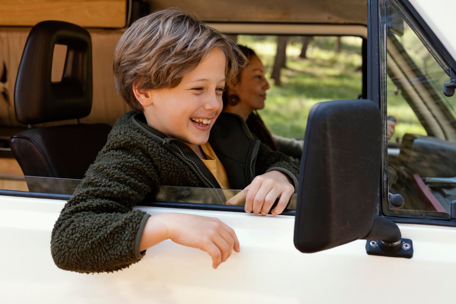 kids on a party bus