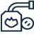 Black-outlined wallet and credit card icon with a small gear, suggesting payment settings or billing options