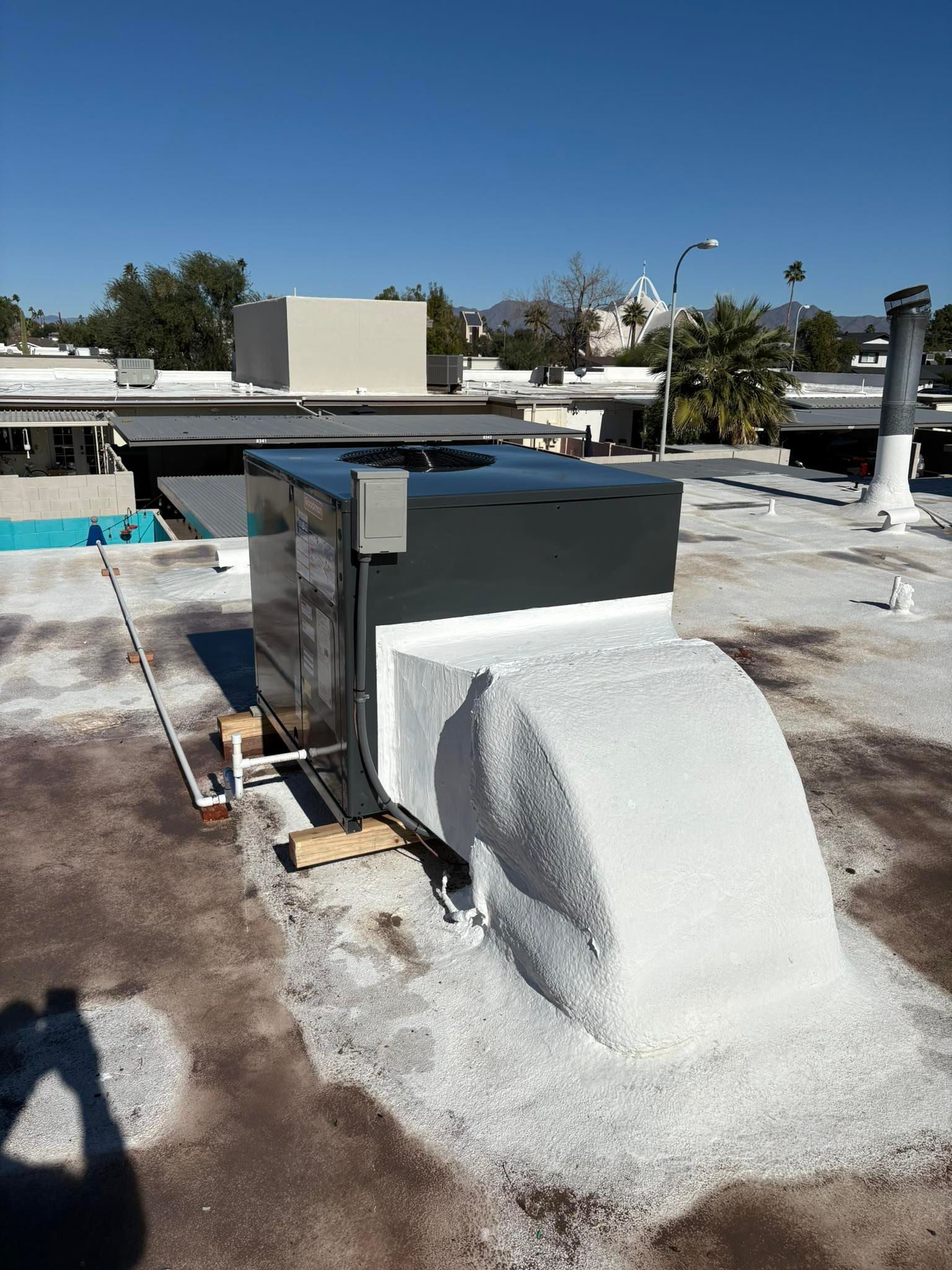Rooftop HVAC unit installed by Western Sky Mechanical in Phoenix AZ