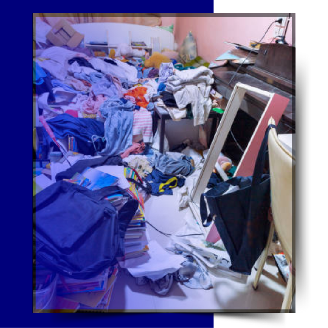An image of a messy room 